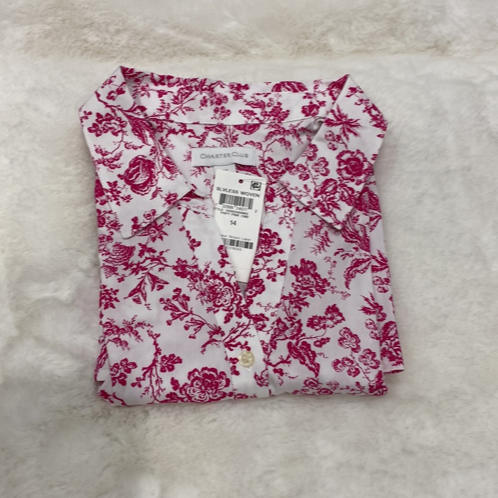 Charter Club Sleeveless Top Size 14